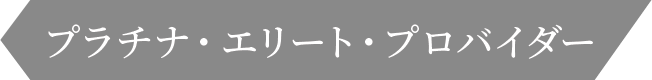 プラチナ・エリート・プロバイダー