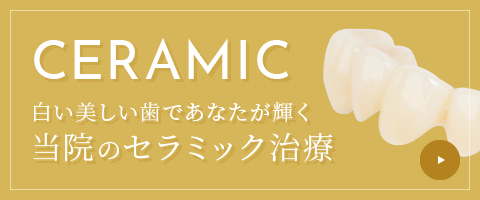 CERAMIC 白い美しい歯であなたが輝く 当院のセラミック治療